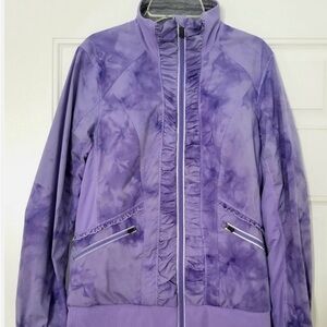 EUC Lululemon purple tie dye jacket